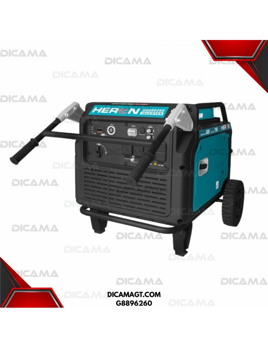 GENERADOR ELECTRICO 7,500 WATTS SILENCIOSO 74DB 95KG HERON G8896260