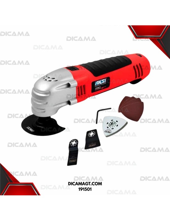 PULIDORA 4 1/2 300 WATTS MULTI PRO CON 3/ACCESORIOS AKSI 191501