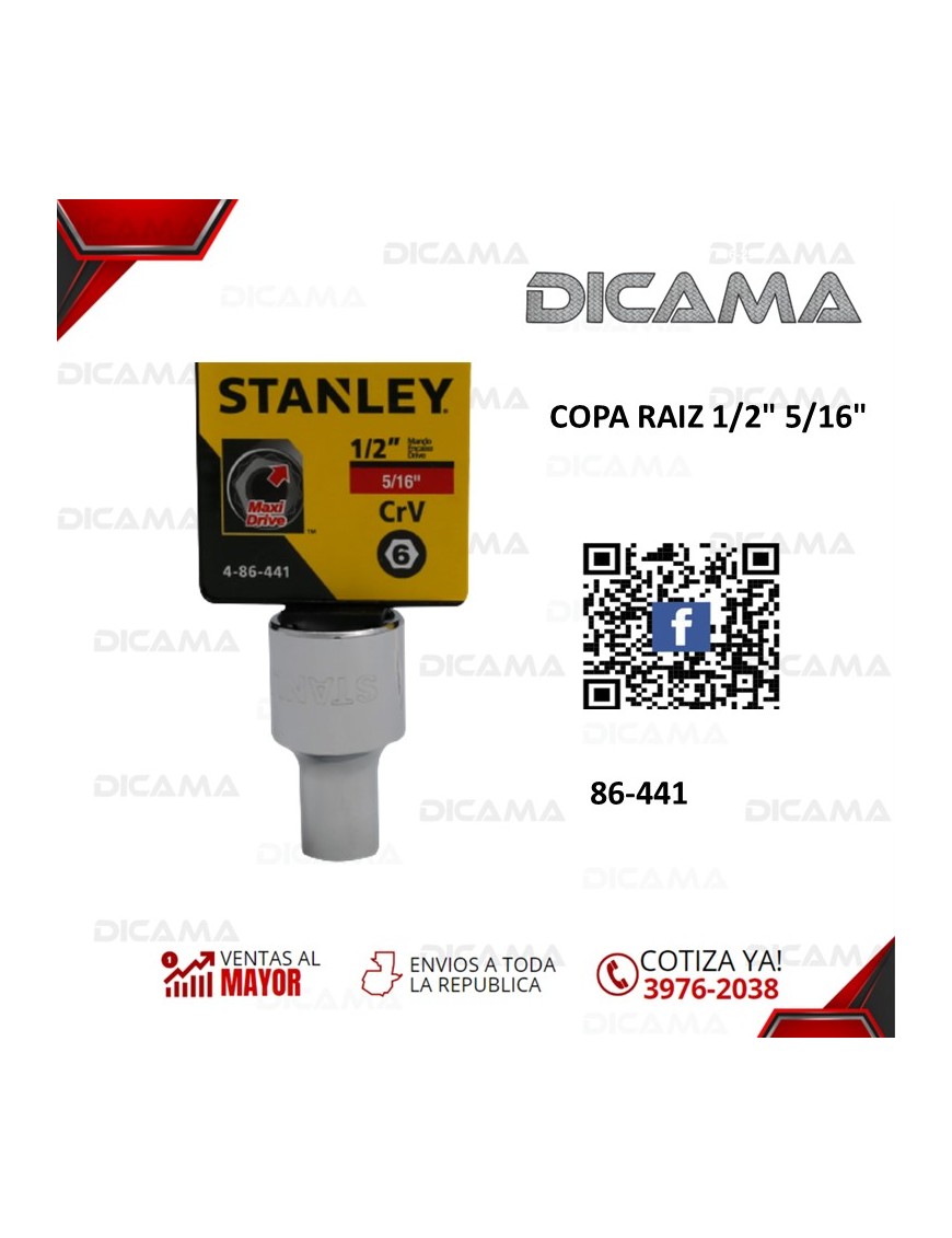 COPA RAIZ 1/2" 5/16"
