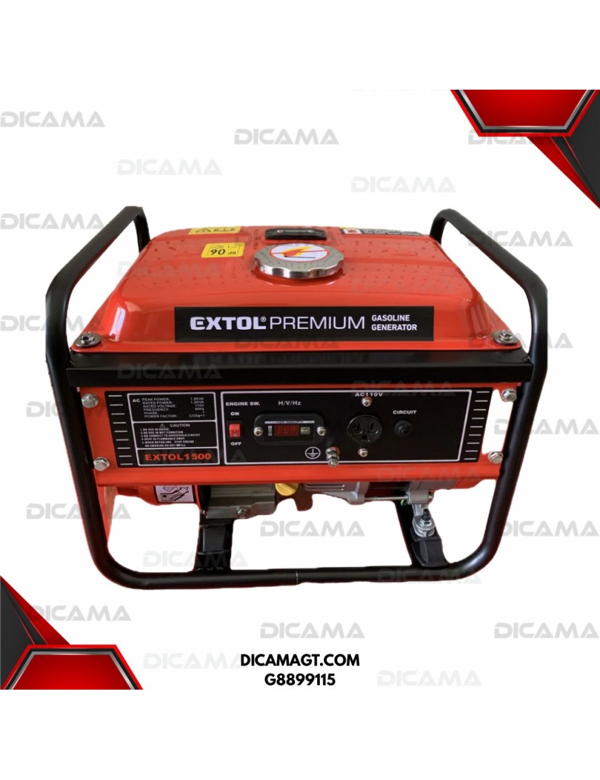 GENERADOR ELECTRICO 1,500W GASOLINA 4T EXTOL G8899115