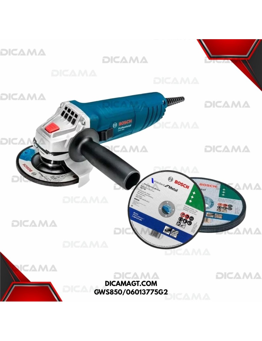 PULIDORA 4 1/2 850 WATTS 12,000 RPM BOSCH GWS850/06013775G2