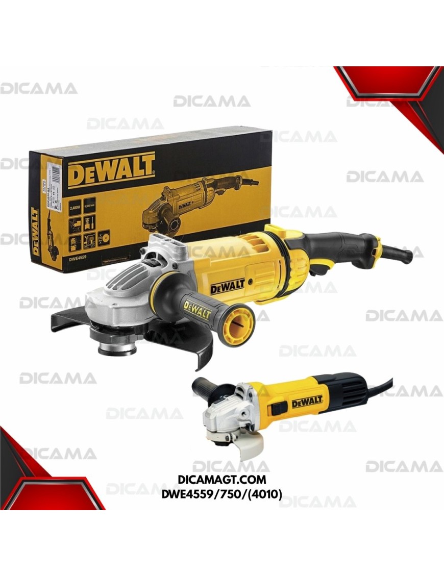 PULIDORA COMBO 9Y 4 DWE4559-2400 WATTS DWE4010-750WATTS DEWALT DWE4559/750/(4010)
