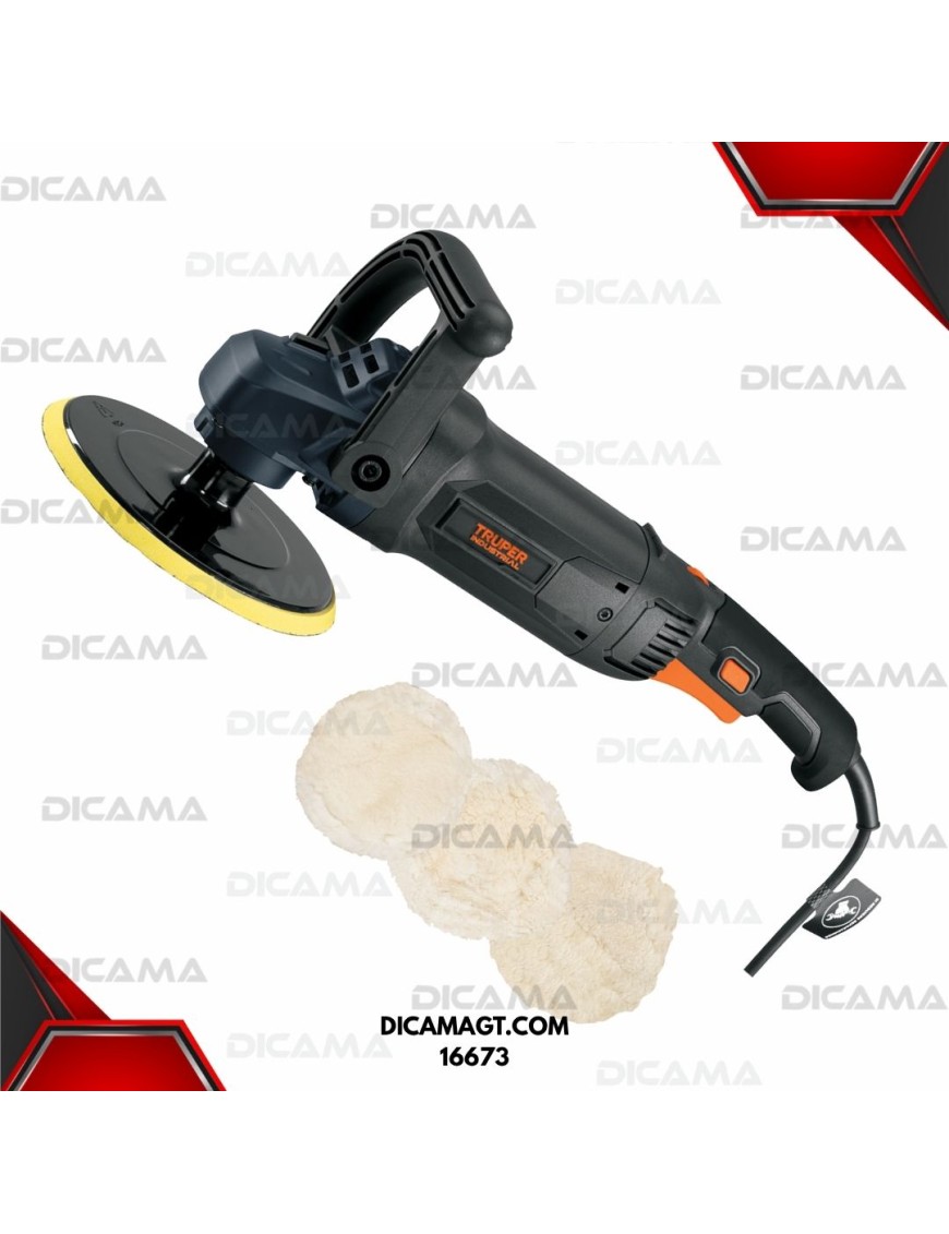 PULIDORA 7 1,200 WATTS VELOCIDAD VARIABLE  INDUSTRIAL TRUPER 16673