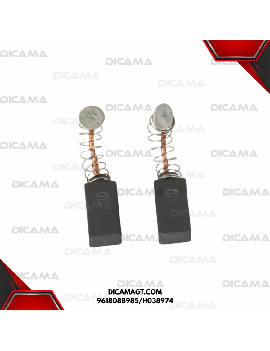 CARBONES JUEGO BARRENO GSB 20-2 RE/GST 65(1184) (1195)(1281) BOSCH 9618088985/H038974