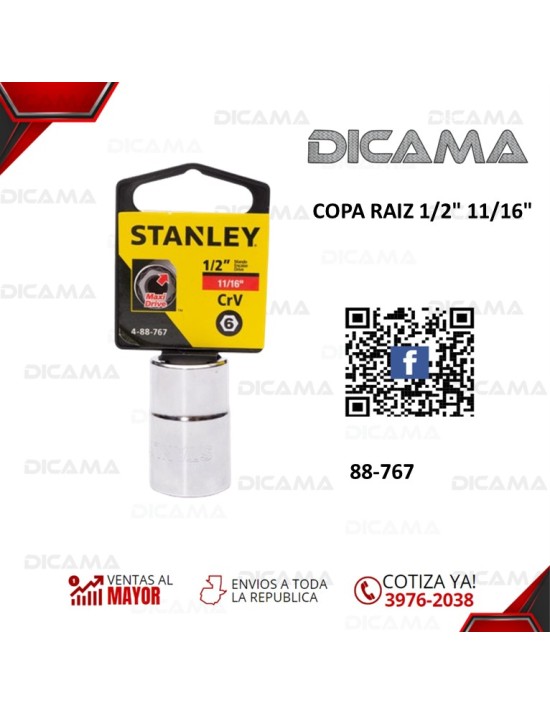 COPA RAIZ 1/2" 11/16"