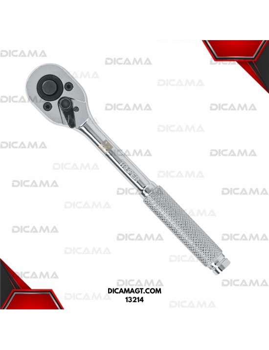 RATCHET RAIZ 1/4 5 (13 CM) CABEZA DE PERA DE LIBERACION RAPIDA TRUPER 13214