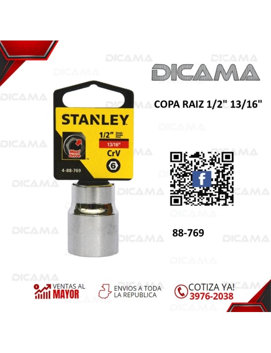 COPA RAIZ 1/2" 13/16"
