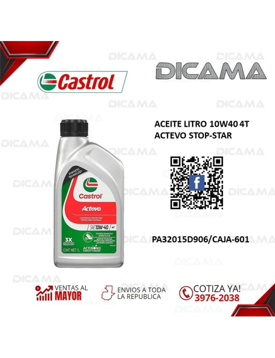 ACEITE LITRO 10W40 4T ACTEVO STOP-STAR
