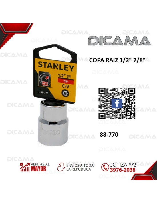 COPA RAIZ 1/2" 7/8"