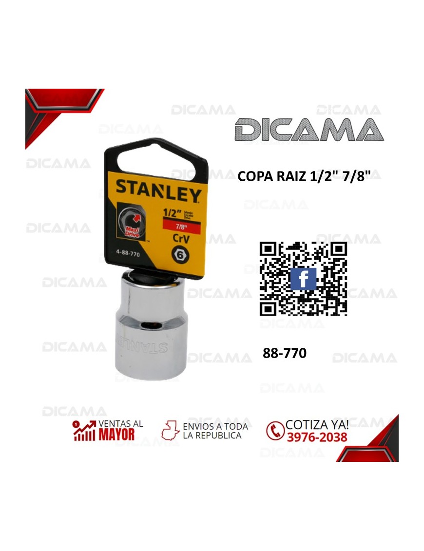 COPA RAIZ 1/2" 7/8"