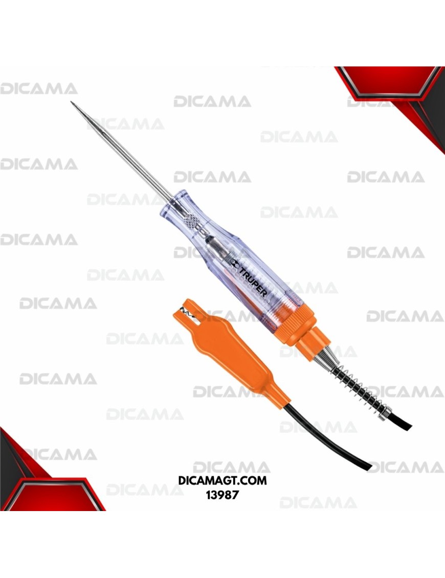 PROBADOR DE CORRIENTE DIRECTA T/DESARM 14CM TRUPER 13987