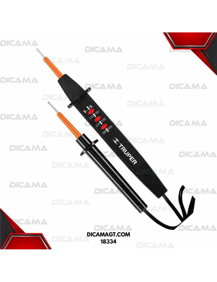 PROBADOR DE VOLTAJE AC/DC TRUPER 18334