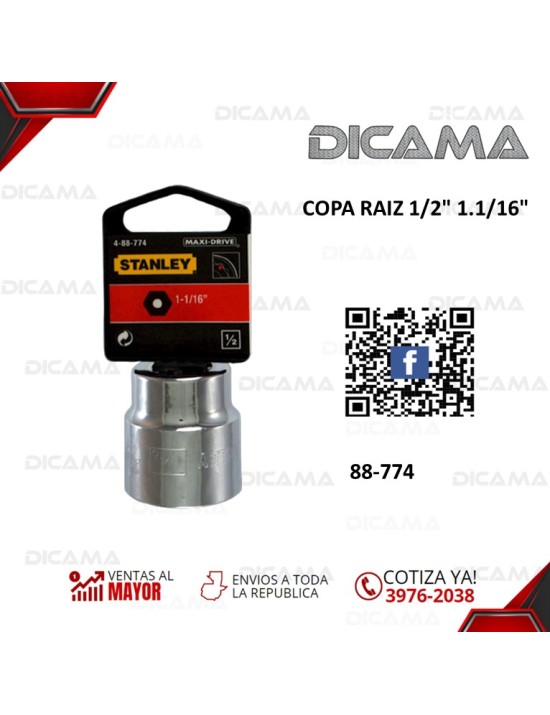 COPA RAIZ 1/2" 1.1/16"