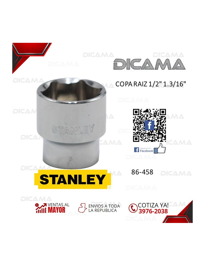 COPA RAIZ 1/2" 1.3/16"