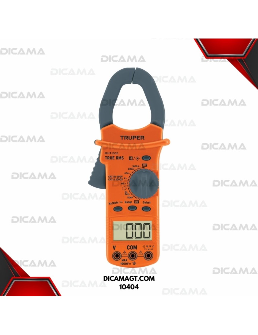 TESTER DIGITAL GANCHO AMPERIMETRO TRUPER 10404
