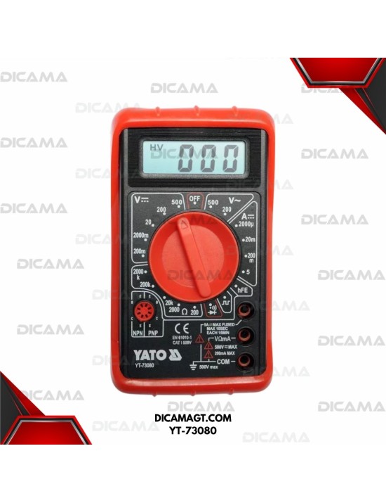 MULTIMETRO DIGITAL PROFESIONAL YATO YT-73080