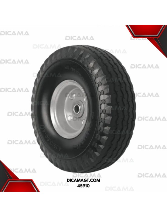 LLANTA SOLIDA CON RIN 8, EJE LATERAL TRUPER / FIERO 45910