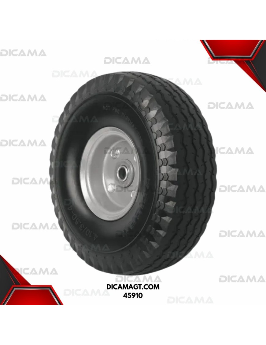 LLANTA SOLIDA CON RIN 8, EJE LATERAL TRUPER / FIERO 45910