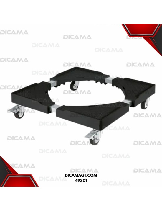 BASE CON RUEDAS AJUSTABLE PARA LINEA BLANCA FIERO 49301