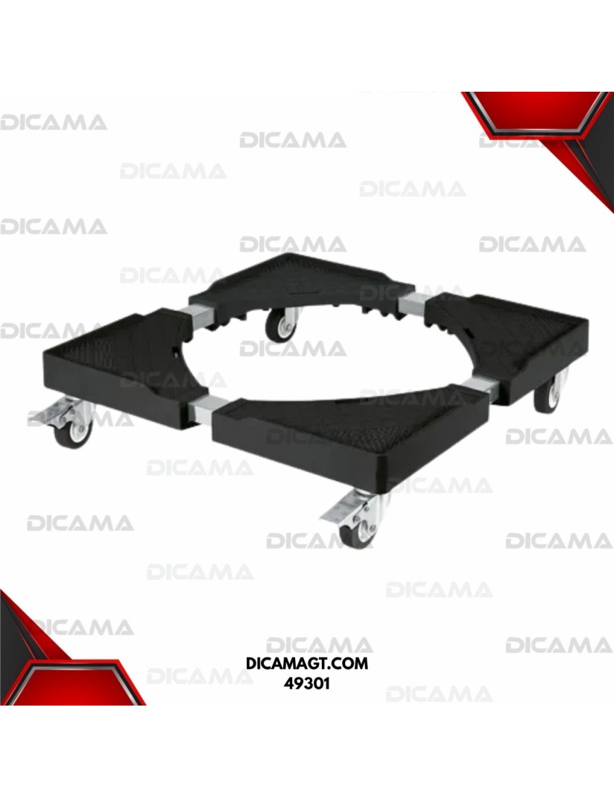 BASE CON RUEDAS AJUSTABLE PARA LINEA BLANCA FIERO 49301