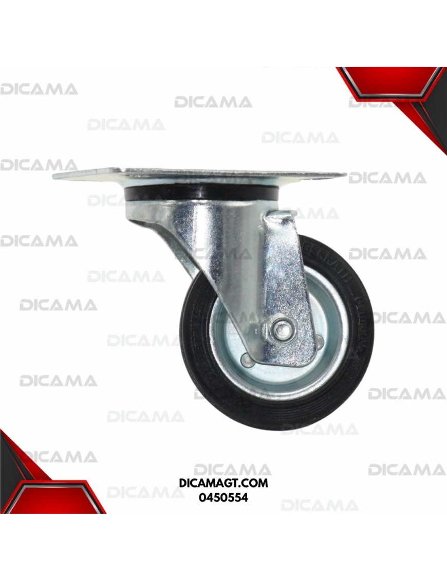 RODO 5 GIRATORIO CHAPA DE ACERO LE-VE 125MM 125/37.5 ALEMAN 0450554