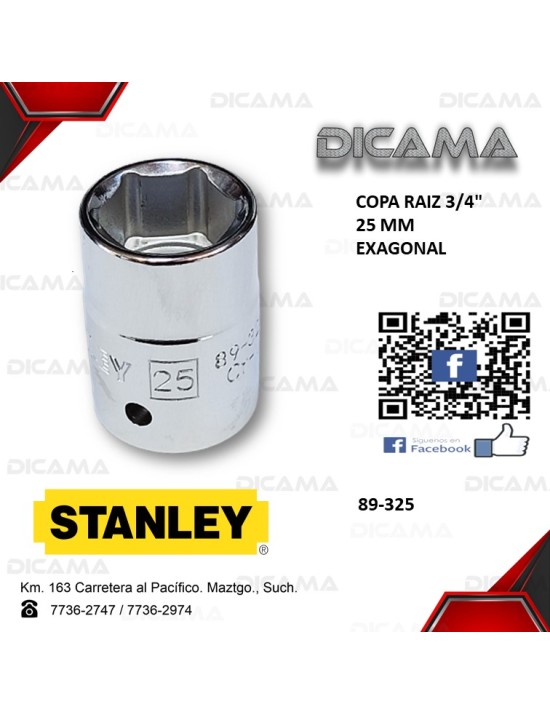 COPA RAIZ 3/4" 25MM
