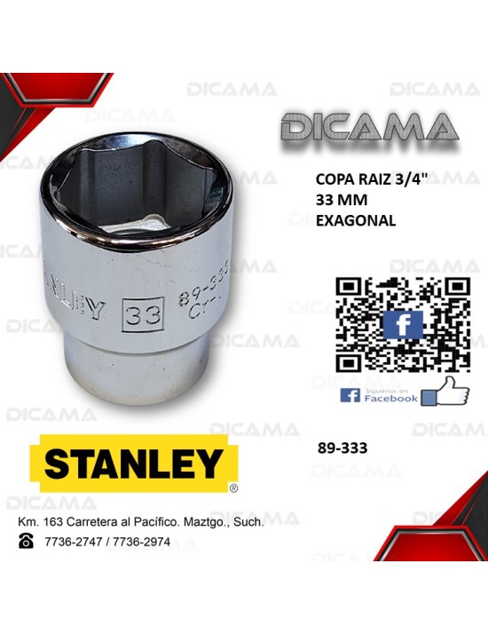 COPA RAIZ 3/4" 33MM