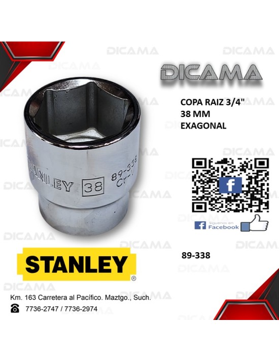 COPA RAIZ 3/4" 38MM