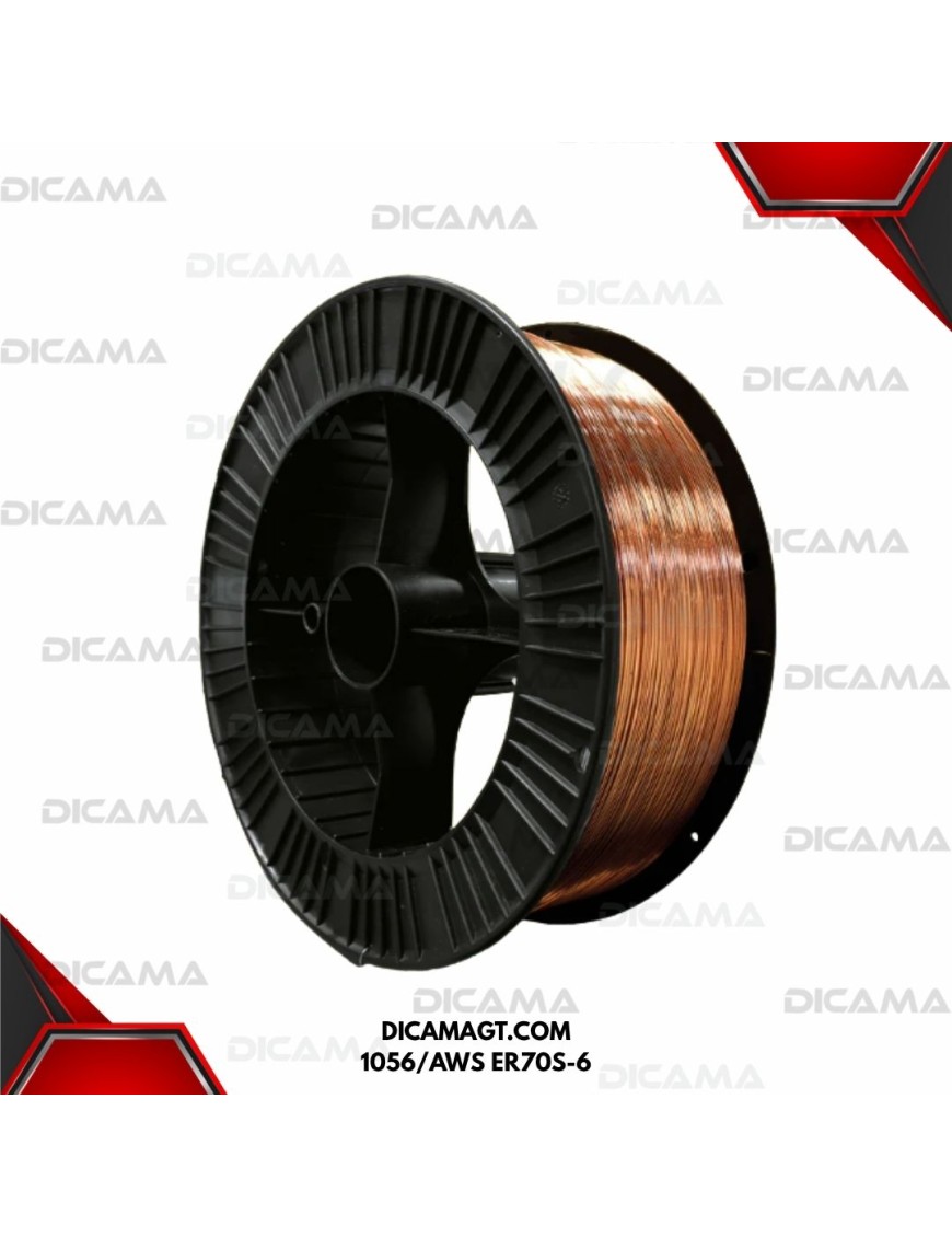 MICROALAMBRE DE ACERO DULCE RECUBRIMENTO DE COBRE MILLERMATIC 1056/AWS ER70S-6