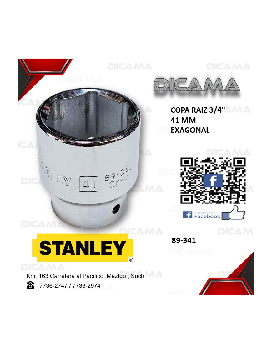 COPA RAIZ 3/4" 41MM
