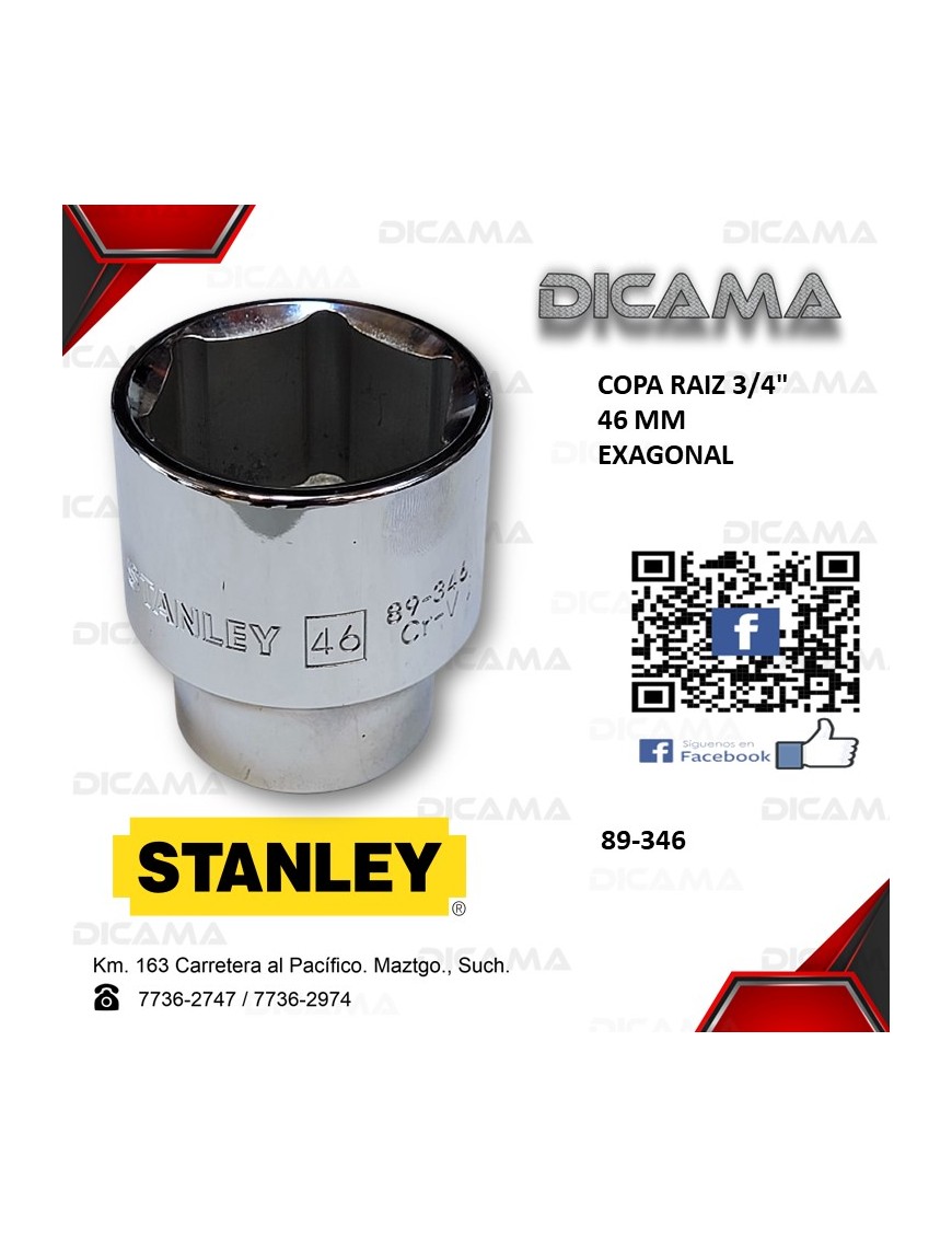 COPA RAIZ 3/4" 46MM