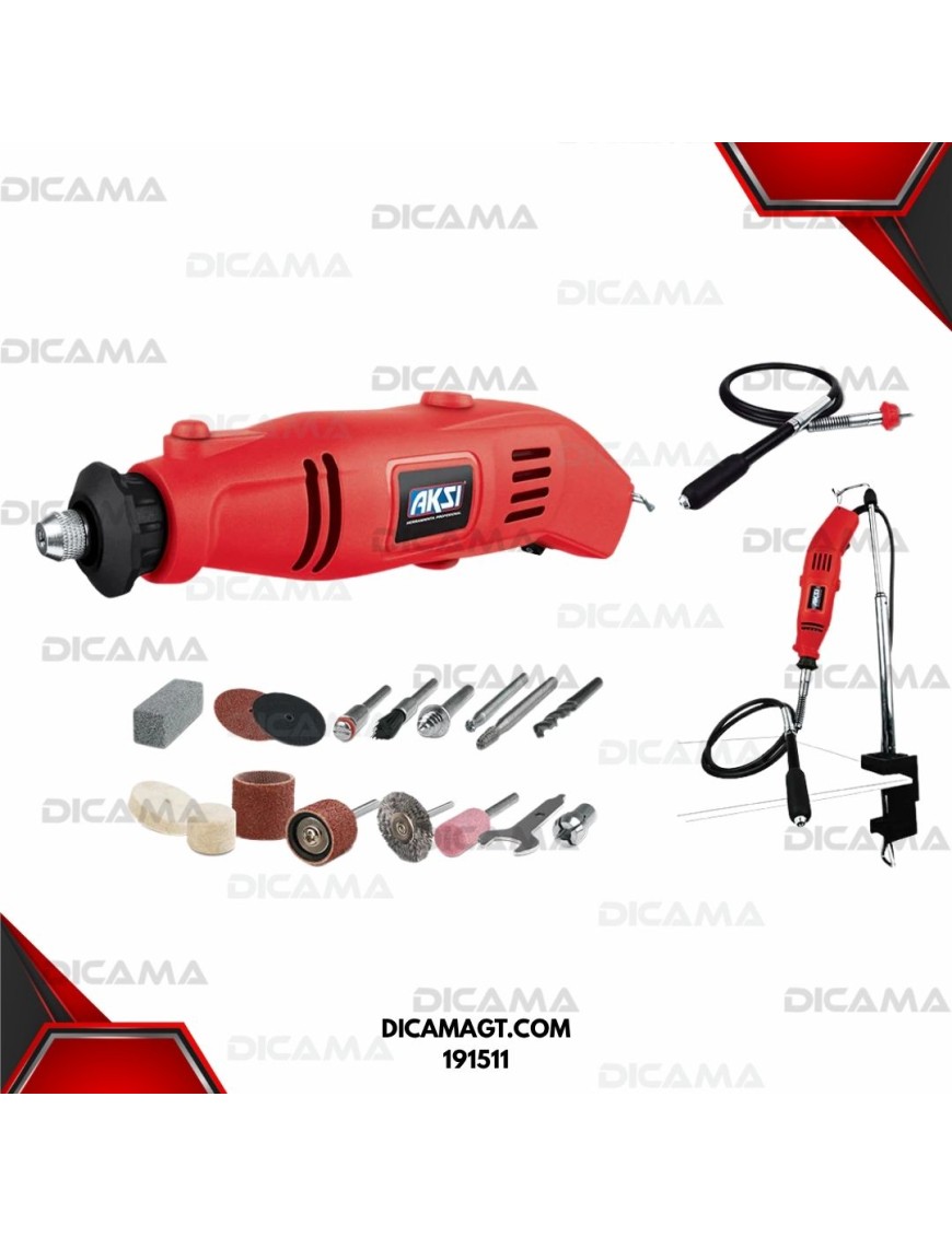 MOTOTOOL 140 WATTS CON ACCESORIOS-PRO AKSI 191511