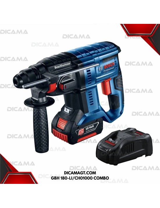 MARTILLO PERFORADOR INALAMBRICO+4.0 PROCORE + CARGADOR BOSCH GBH 180-LI/CH01000 COMBO