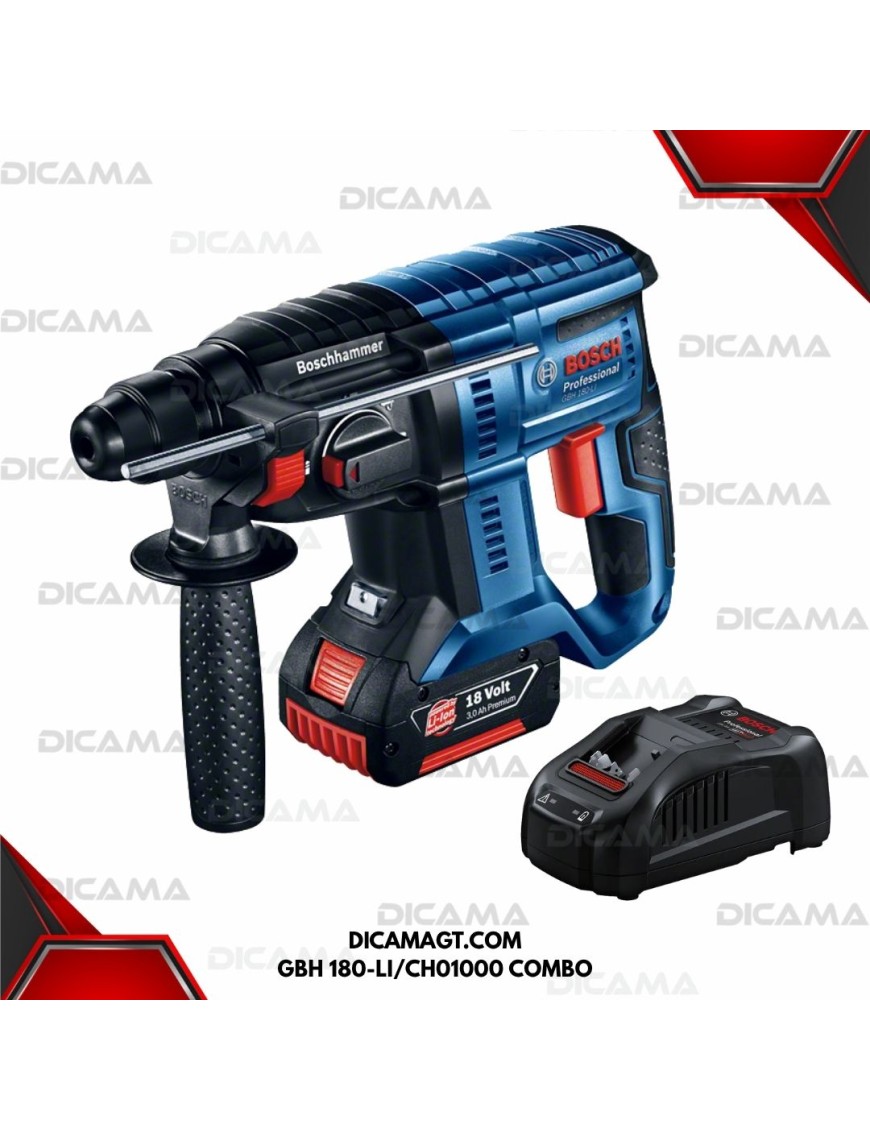 MARTILLO PERFORADOR INALAMBRICO+4.0 PROCORE + CARGADOR BOSCH GBH 180-LI/CH01000 COMBO