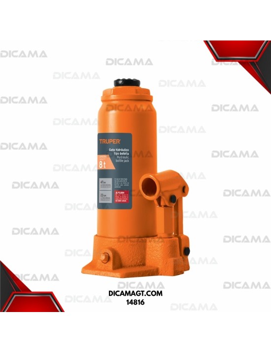 TRICKET DE BOTELLA 8 TONELADAS TRUPER 14816