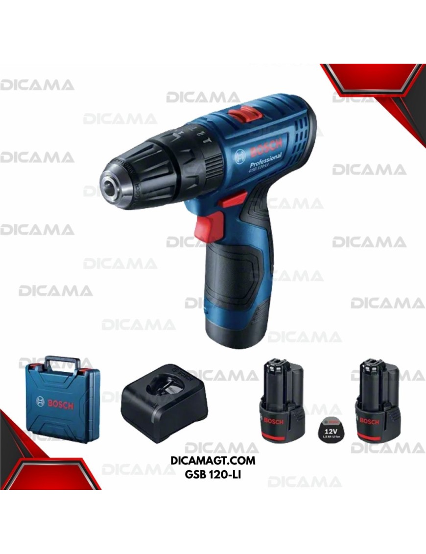 BARRENO INALAMBRICO+ LINTERNA GLI 12V-330 BOSCH GSB 120-LI /COMBO