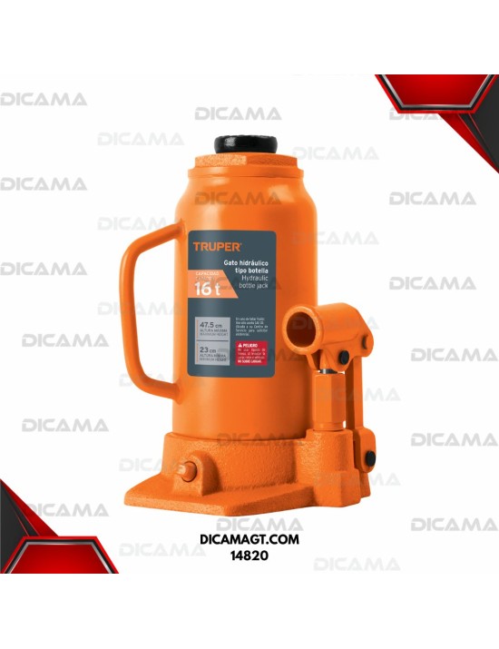 TRICKET DE BOTELLA 16 TONELADAS TRUPER 14820