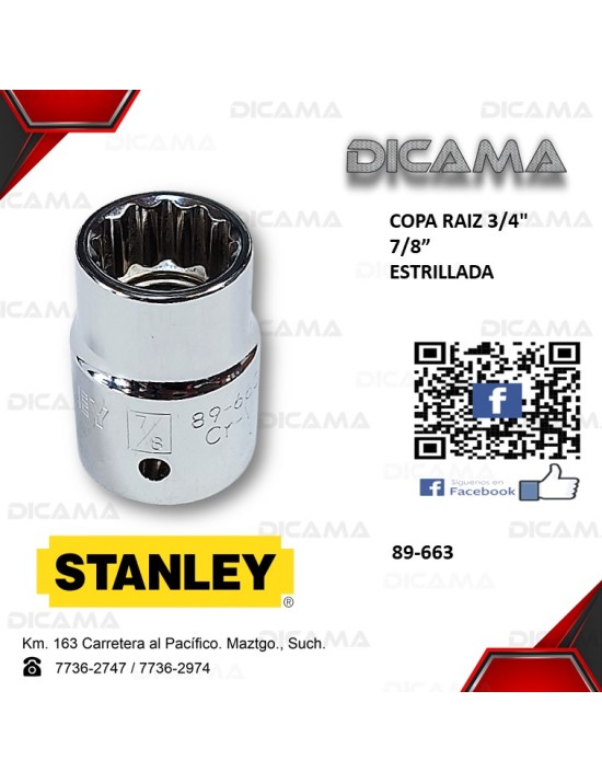 COPA RAIZ 3/4" 7/8"