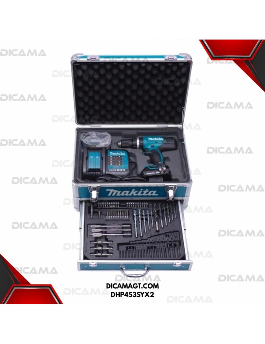 BARRENO 1/2 13MM INALAMBRICO MAKITA DHP453SYX2