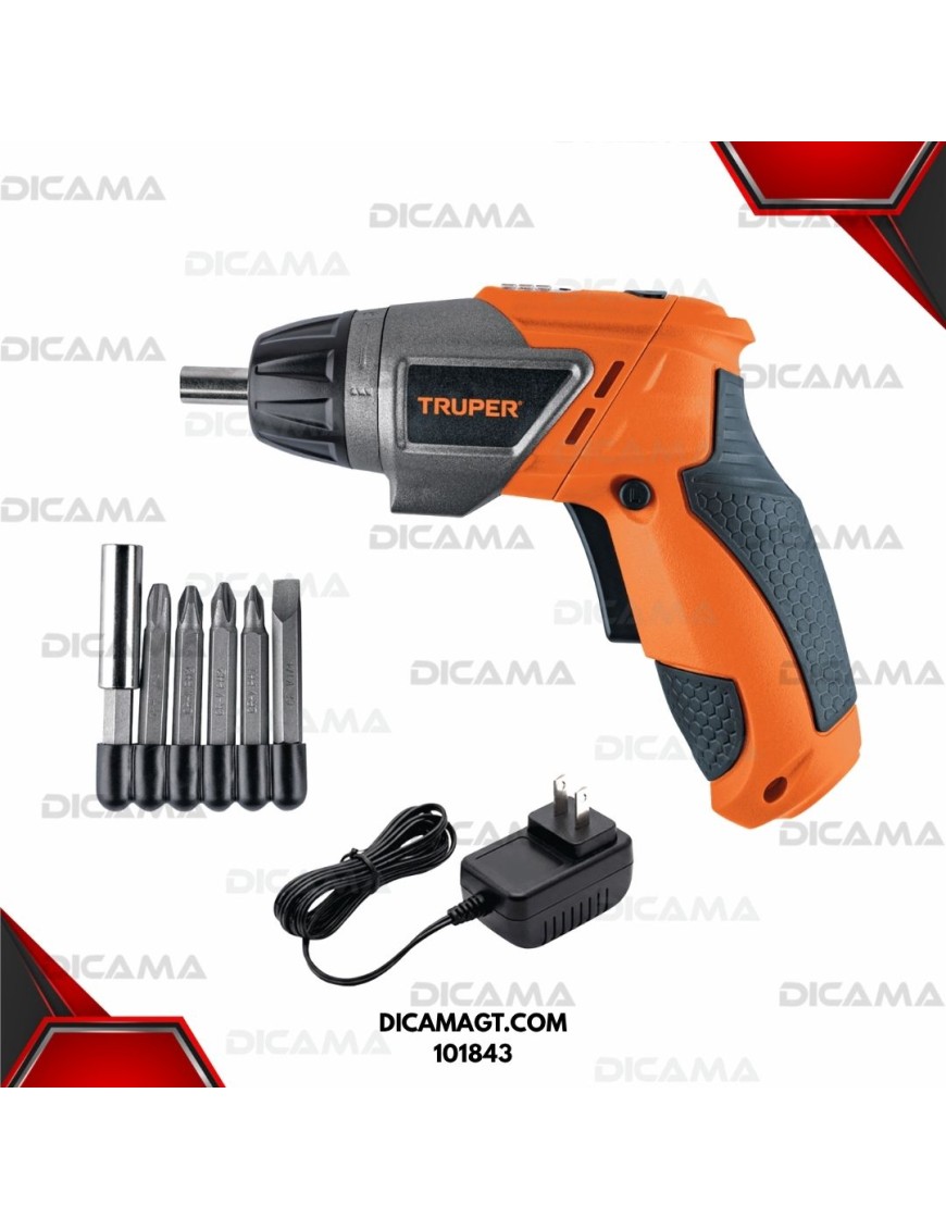 DESTORNILLADOR INALÁMBRICO 3.6 V, 2 POSICIONES TRUPER 101843