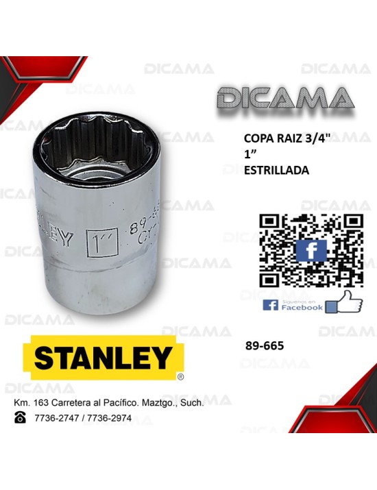 COPA RAIZ 3/4" 1"