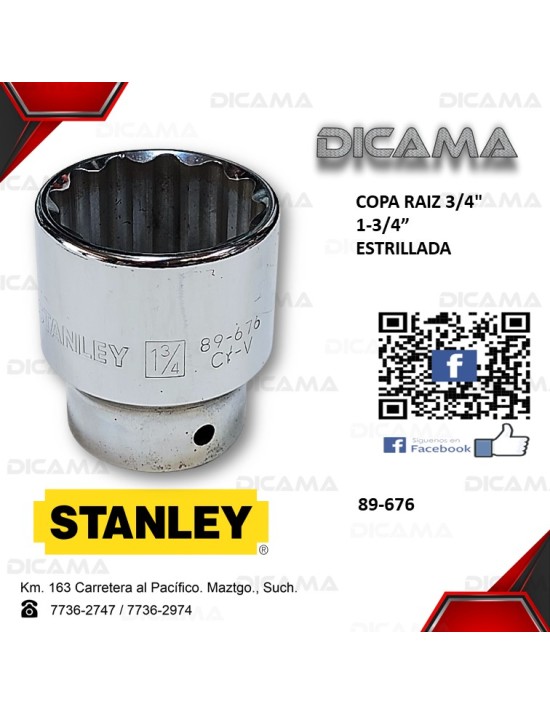 COPA RAIZ 3/4" 1.3/4"