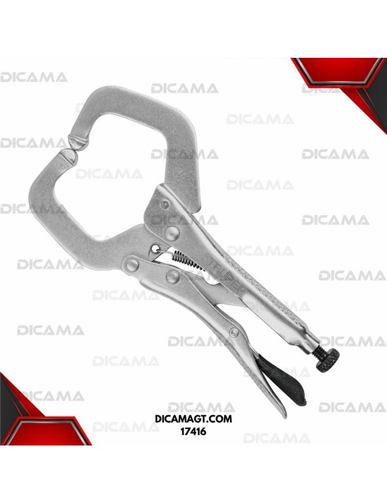 VISE GRIP 6 TIPO C CON MORDAZA FIJA TRUPER 17416