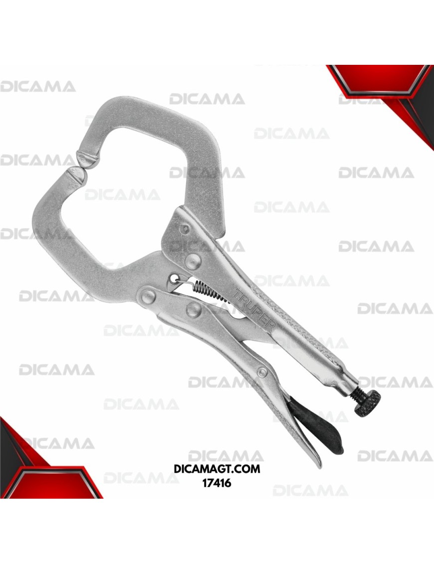 VISE GRIP 6 TIPO C CON MORDAZA FIJA TRUPER 17416