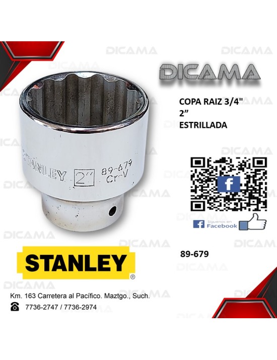 COPA RAIZ 3/4" 2"