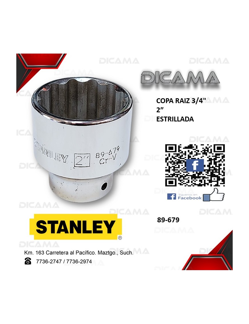 COPA RAIZ 3/4" 2"