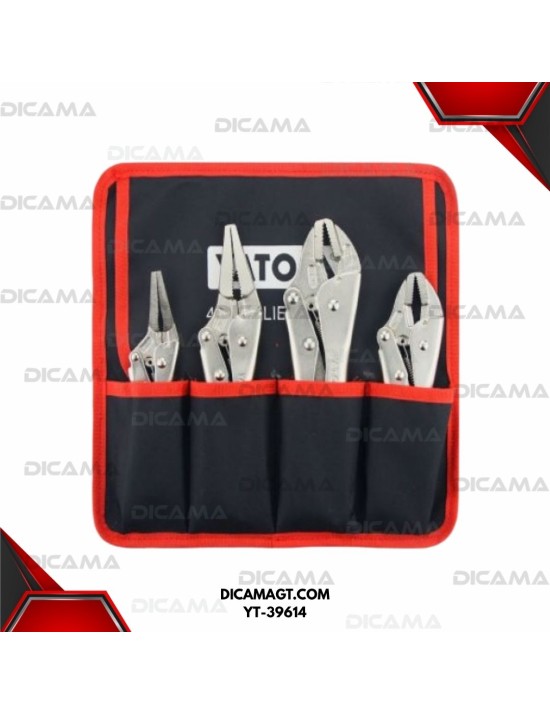 JUEGO DE VISE DE PRESION LARGOS Y CORTOS 4PCS YATO YT-39614