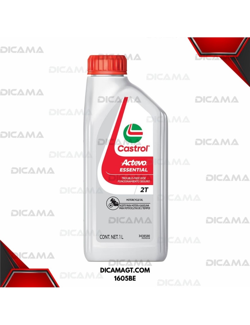 ACEITE LITRO 2T ACTEVO ESSENTIAL CASTROL 1605BE