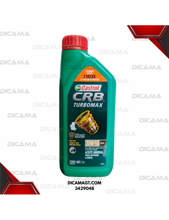 ACEITE LITRO 20W50 CRB TURBO MAX CH-4 CASTROL 3429048