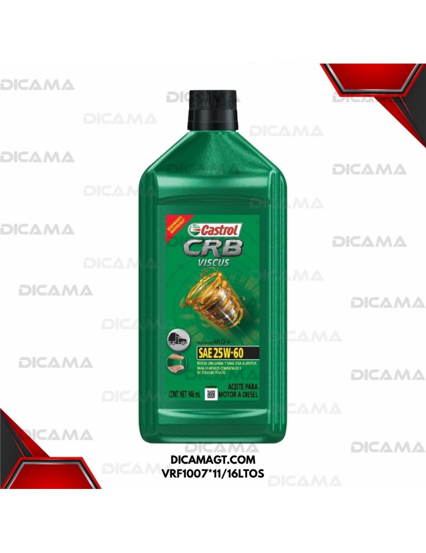 ACEITE LITRO 25W60 CR VISCUS CASTROL VRF1007*11/16LTOS